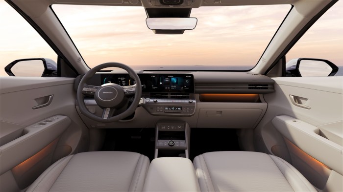 Hyundai kona hybrid 2024 interior